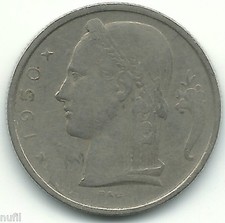 Belgio Belgio BELGIO 5 franchi 1950 KM # 135,1