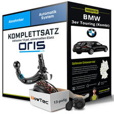 Anhängerkupplung ORIS abnehmbar für BMW 3er Touring (Kombi) +E-Satz Set NEU