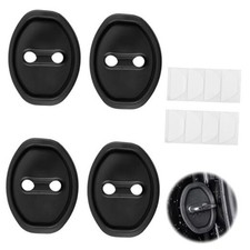 Car Door Latch Cover, 4pcs Silicone Car Door Lock Protective Cover, Self