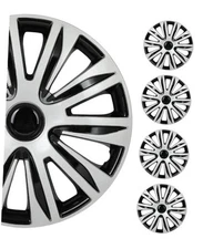  Car Wheel Rim Skin 4 Packch Cover Hubcap Wheel Cover Replacement 15 in silver