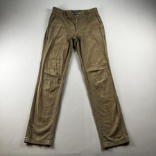 Everlane Uniform Pants Mens 29x30 Brown Khaki Chino Slim Fit Twill Casual Worker