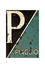 Vespa Retro Patina Blechschild Vintage Nostalgie Look 20x30cm  PIAGGIO EMBLEM