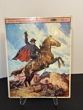 Vintage Zorro Whitman Frame Tray Puzzle 1965