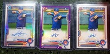 2021 Bowman Chrome Prospects Autographs Kohl Franklin #CPA-KF /499 /250 /99 LOT