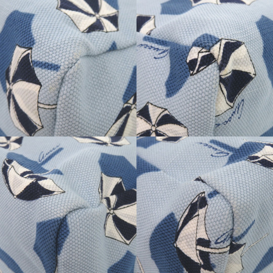 Gucci Children's Canvas Blue Tote Bag Light Blue Used 24x23.5cm thumbnail 4