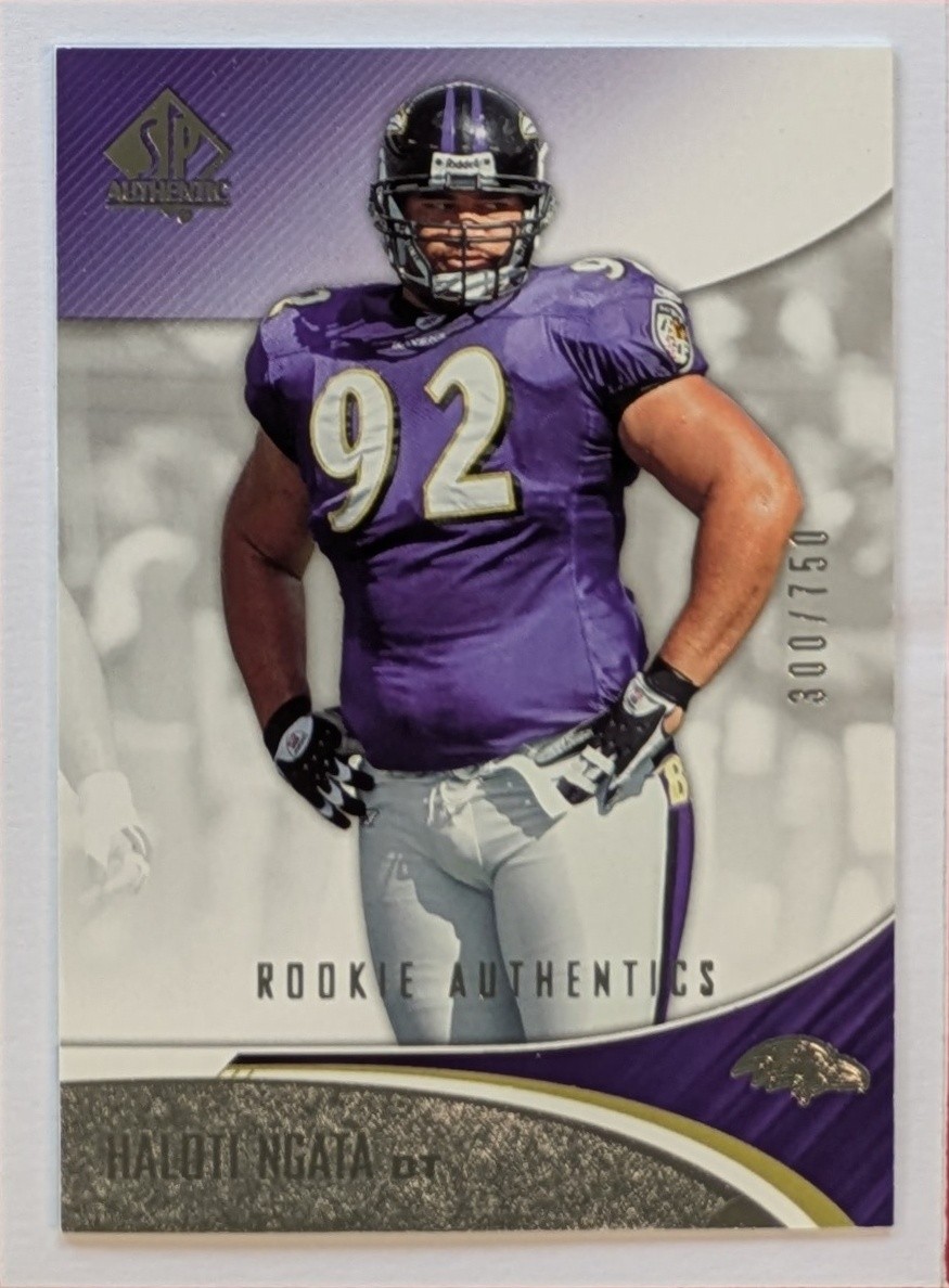 2006 SP Authentic Rookie Authentics Haloti Ngata #104 Rookie Card /750 RC Ravens