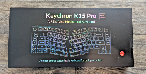 Keychron K15 Pro (Alice Layout) QMK/VIA Wireless Mech Keyboard - RGB, Red - Afbeelding 2 van 13