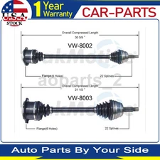 2 Front TrakMotive CV Axle Joint Shaft Fits Volkswagen Jetta 1.8L 1995 1994 1993