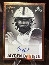 2021 Leaf Memories - 1960 Base Autographs Jayden Daniels #BW-JD1 Bronze Spectrum
