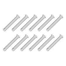 12Pcs 5/16" x 2-3/8" Single Hole Clevis Pins, 304 Stainless Steel Flat Head Pins