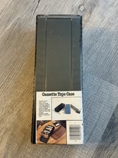 Vintage 15 Cassette Tape Travel Organizer New Sealed Hard Plastic