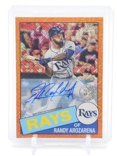 RANDY AROZARENA 2020 TOPPS 1985 CHROME ORANGE MOJO RC AUTO /25 #85TC-41 Q3668