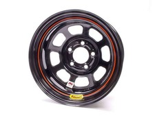 Bassett 58dc1i 15x8 D-hole Black Steel Wheel 5x4.75 Bolt Pattern