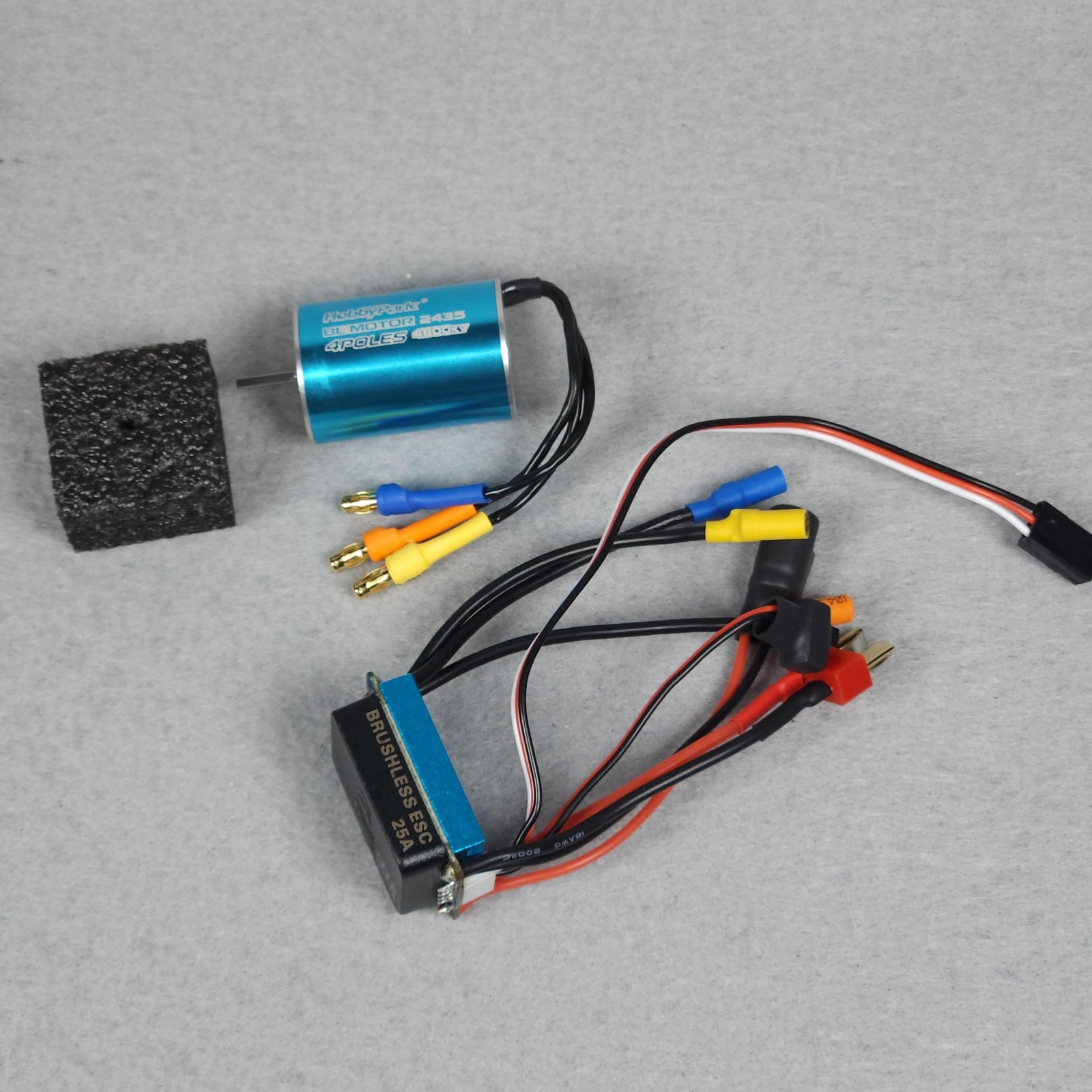 HobbyPark BL Motor 2435 4800KV 4 Poles & 25A Brushless ESC RC Car Truck Set