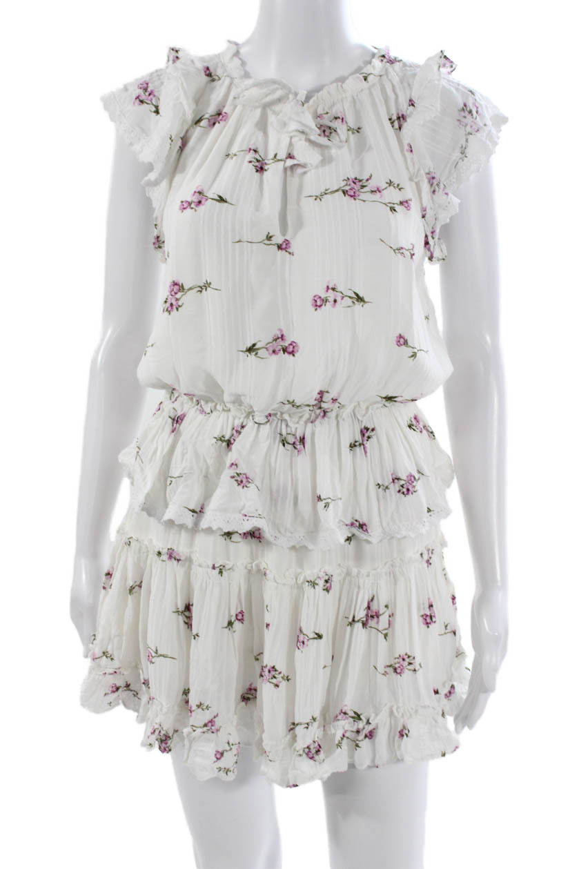 Skylar + Madison Womens Mini Dress White Rayon Short Sleeve Round Neck Size SFree Shipping in US $100+ Orders | $6.95 Orders Below