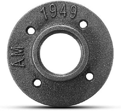 4 Pack: 1-1/4'' Black Malleable Iron Pipe Floor Flange