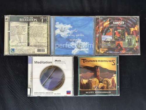 Lot Of 5 Random Relaxing And Meditation Music Albums On Audio CD Album Sound