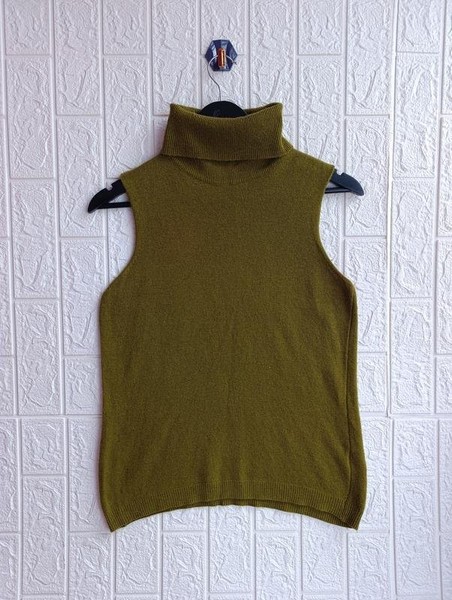 Women Bartolini Sleeveless Khaki Wool S