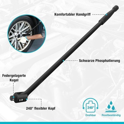 DURATECH  Schwarz Gelenkgriff |600 mm(1/2'') Maximales Drehmoment 780 N·m