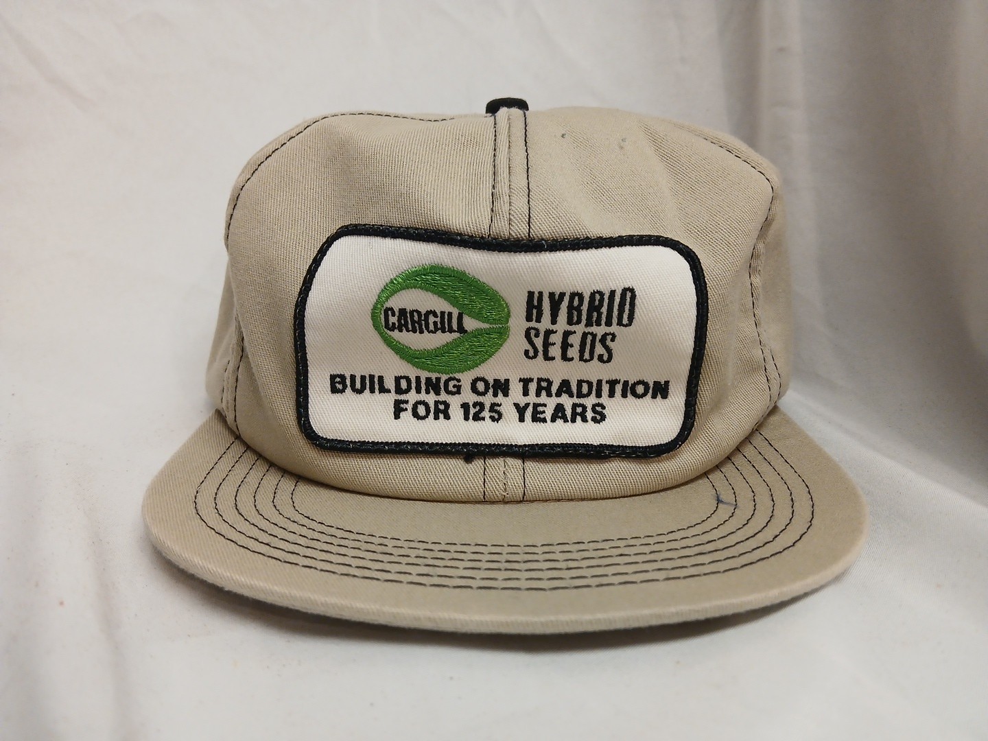 Vintage K Products USA MADE Cargill Seed Farm Patch Trucker Hat Snapback Cap