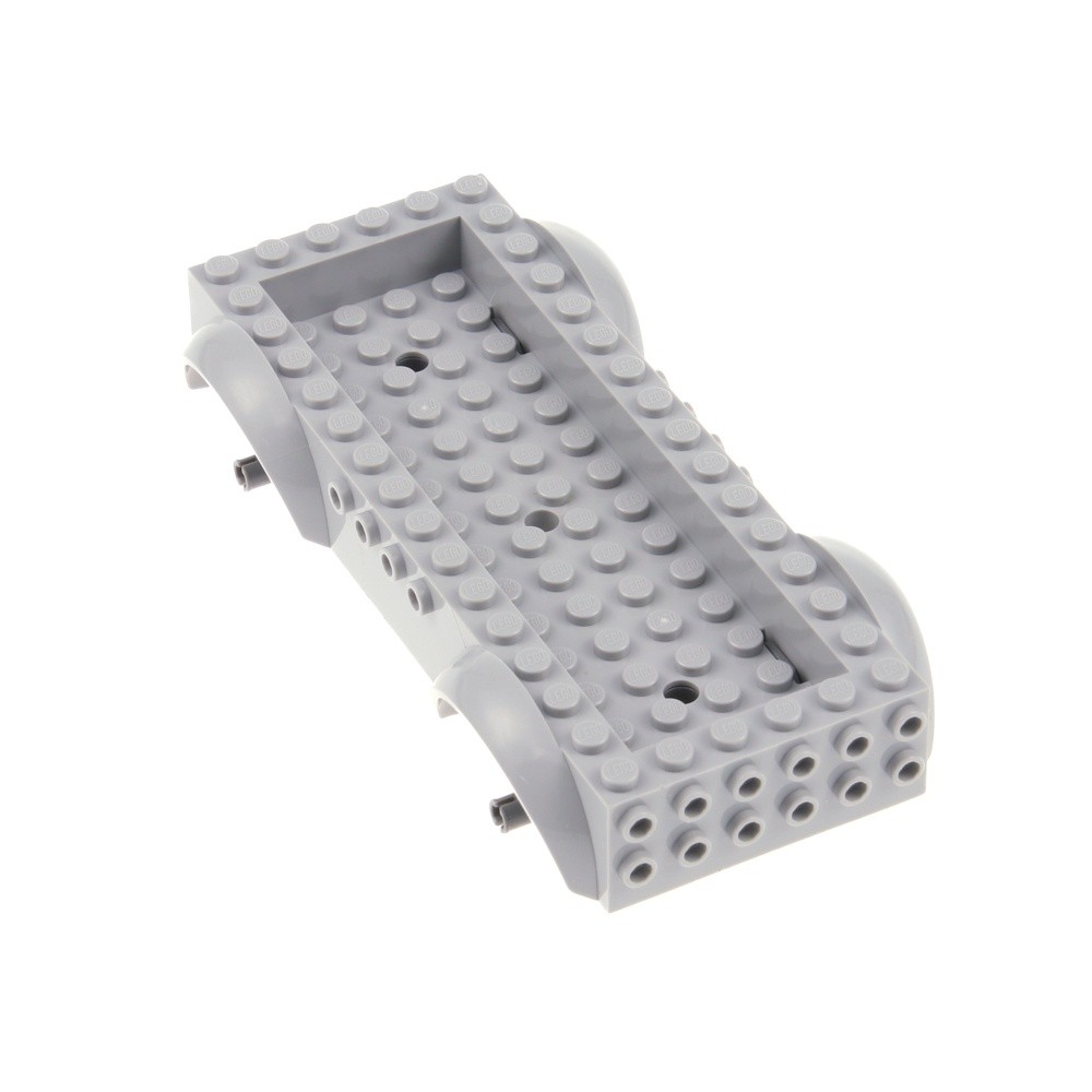 1x LEGO Vehicle Chassis 8x16x2 New Light Gray Dark Gray 18923c01