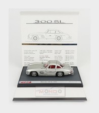 1:43 BRUMM Mercedes Benz 300Sl Coupe Gullwing (W198) 1954 Silver BMS1919 MMC