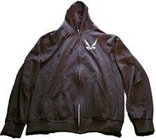 Vampire Freaks Gore Fiend Black Fleece Full-Zip Hoodie Jacket Adult Size Large 