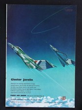 Original 1953 Advert Gloster Javelin Delta Wing RAF Fighter Aircraft