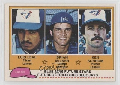 1981 O-Pee-Chee White Back Luis Leal Brian Milner Ken Schrom #238 Rookie RC 0m8e