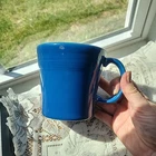 Fiestaware Homer Laughlin Lapis Blue 15oz Mug Cup Tapered USA No Lead