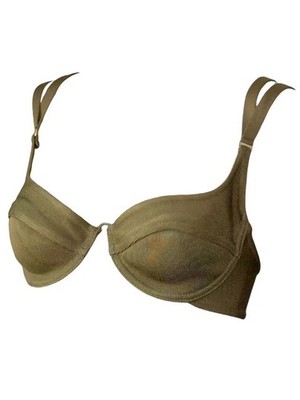 Azzedine Alaia S/S 1990 Runway Vintage Bra Bralette Bustier Crop