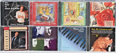 Lot of 8 Instrumental Piano Sax CDs Jim Brickman Danny Wright Wilson