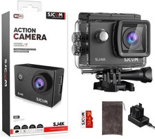 SJCAM SJ4000 Pro 4K Action Camera, 40MP, 3-Axis EIS, Waterproof, w/ Accessories