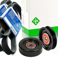Bosch 3PK675 4PK1060 Keilrippenriemen + Rolle FüR Micra III K12 Mit Klima Nissan