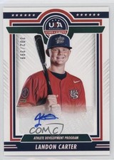 2022 Panini USA Baseball Stars & Stripes /399 Landon Carter #ADP1-LC Auto 14tz