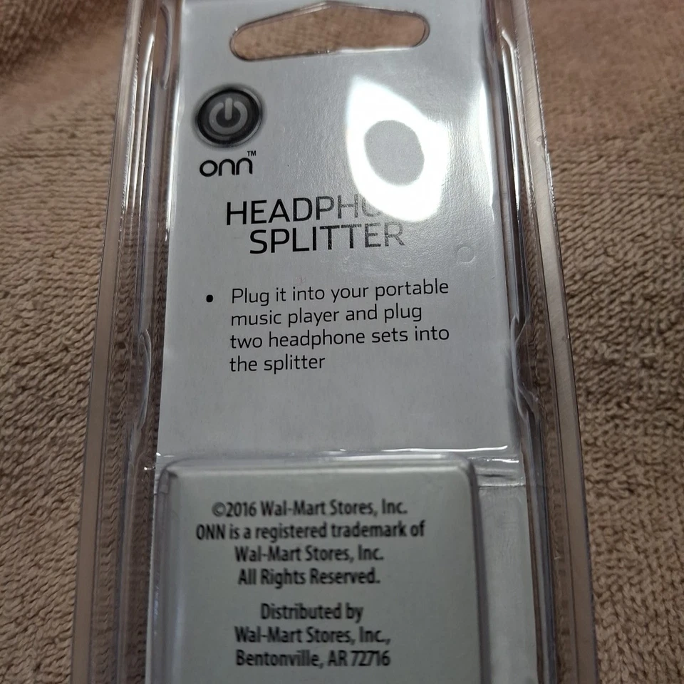 ONN Headphone Splitter Black - Ships from USA - Image 3 of 4