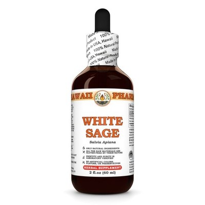 White Sage (Salvia Apiana) Tincture, Dried Leaf Liquid Extract