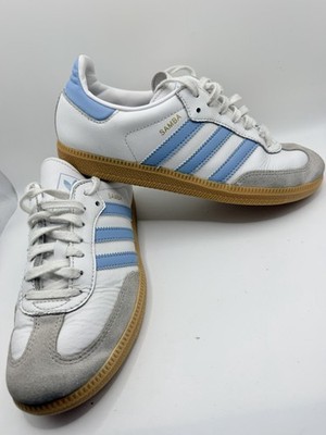Adidas Samba White Light Blue Sneakers