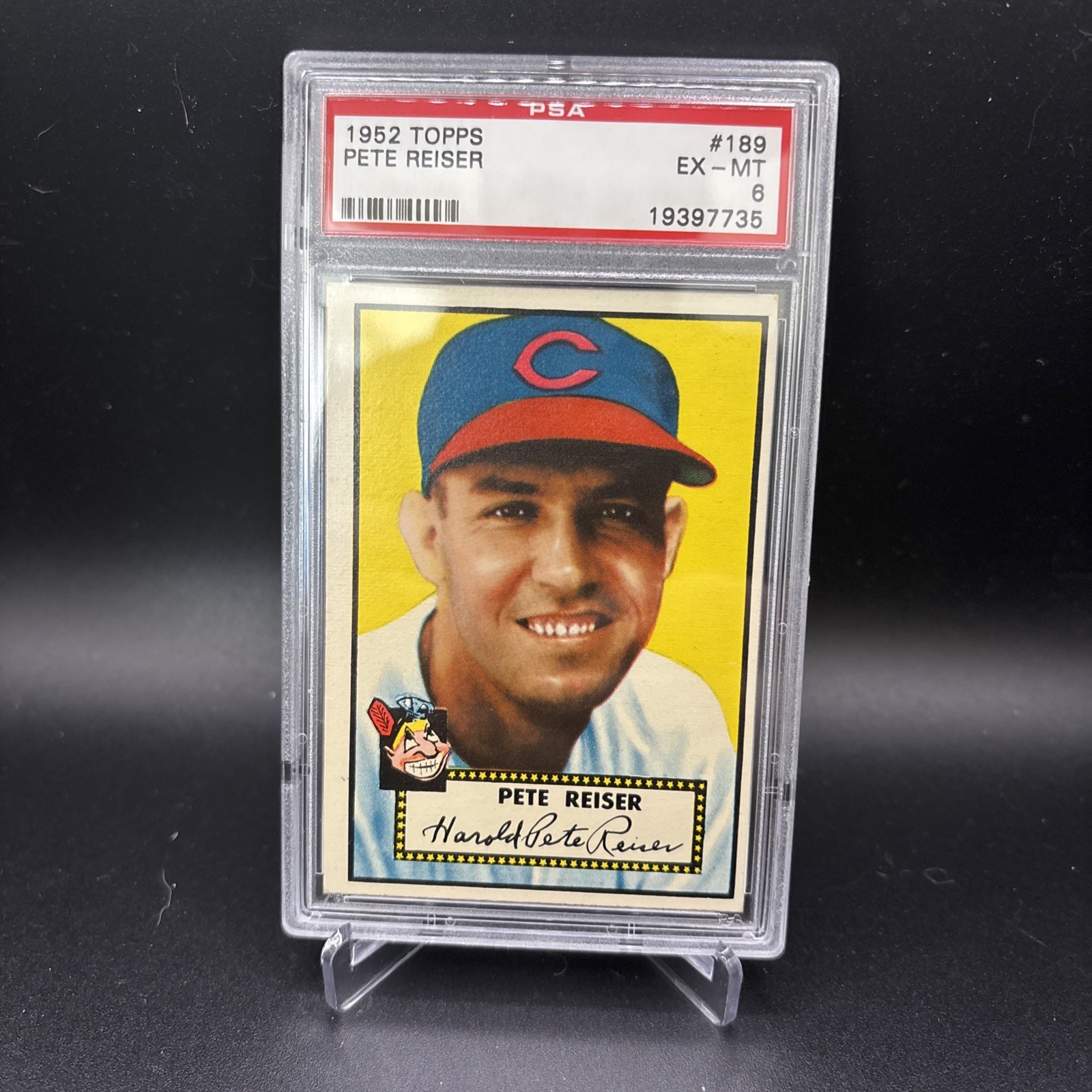 1952 Topps #189 Pete Reiser PSA 6 Excellent-Mint!!