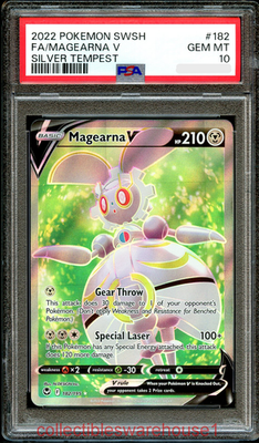 Pokemon Silver Tempest Magearna V 182 PSA 10 | eBay