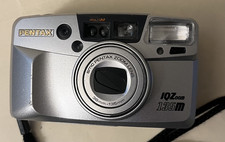 Pentax IQZoom 130M MultiAF Point Shoot 38-130mm Silver FUNCTION TESTED WORKS