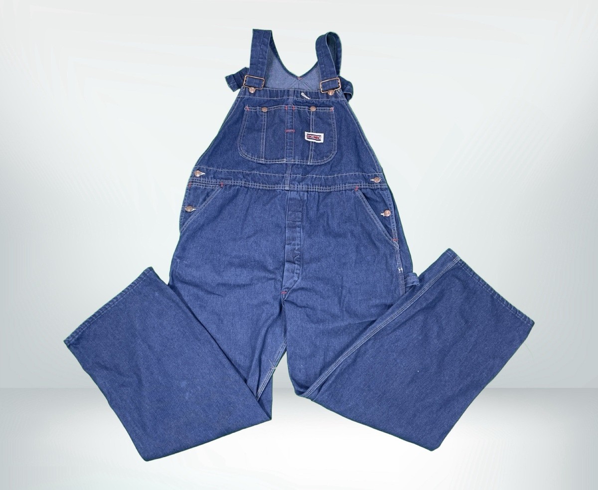 パンツ 80s NOS Big Mac Jeans by J. C. Penney JC Penney Big Mac Square Back Overalls Made In USA Vintage 28 Inch