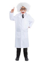 Smiffys Albert Einstein Kit Wig, Glasses, Adhesive Moustache  Tie, Boys Fancy D