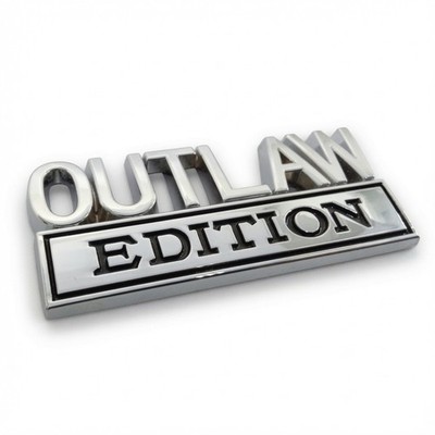 3D Outlaw Edition Auto  Aufkleber Metall  Logo Emblem Sticker Tuning Biker KFZ