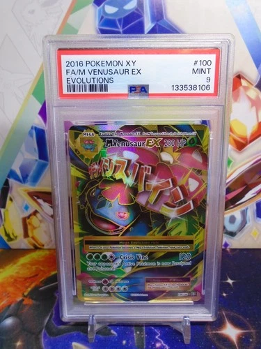 M Venusaur EX 100/108 PSA 9 - Evolutions - MINT - Fast Free Shipping!