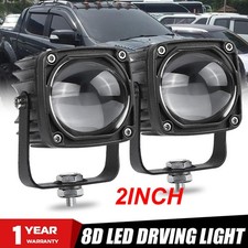 2x 2inch Led Work Light Bar Spot Pods Driving Fog Yellow White Halo Offroad Lamp