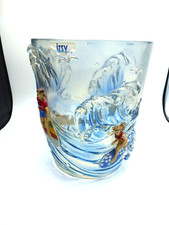 Retro Surf Surfer Acrylic Trash Can Beach Ocean Waves Boogie made by izsy Kahuna