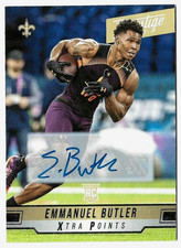 2019 Prestige Xtra Points Autograph Rookie #295 Emmanuel Butler Saints Signature