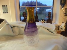 Large Mike  Hunter Twists Glass Studio  Colourful Art Glass Vase