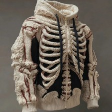 New 3D-printed Mens Flannel Long-sleeve Hoodie Top